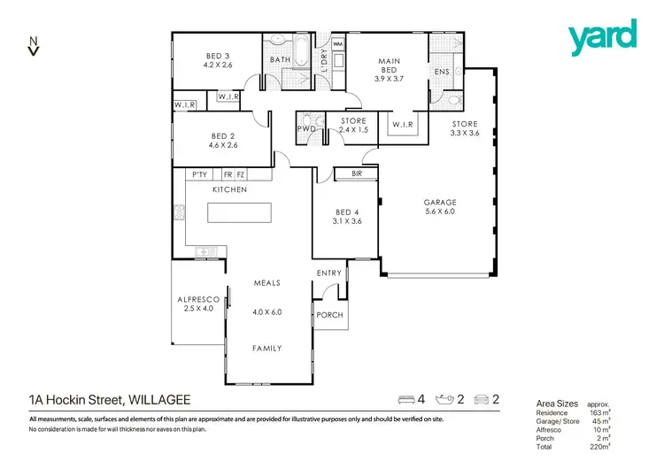 Floorplan of Homely house listing, 1A Hockin Street, Willagee WA 6156