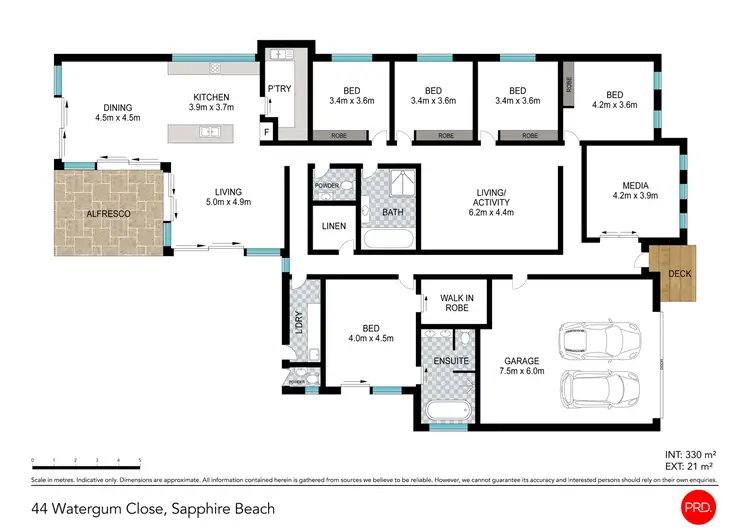 Floorplan of Homely house listing, 44 Watergum Close, Sapphire Beach NSW 2450