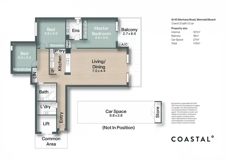 Floorplan of Homely apartment listing, 8/45 Montana Road, Mermaid Beach QLD 4218