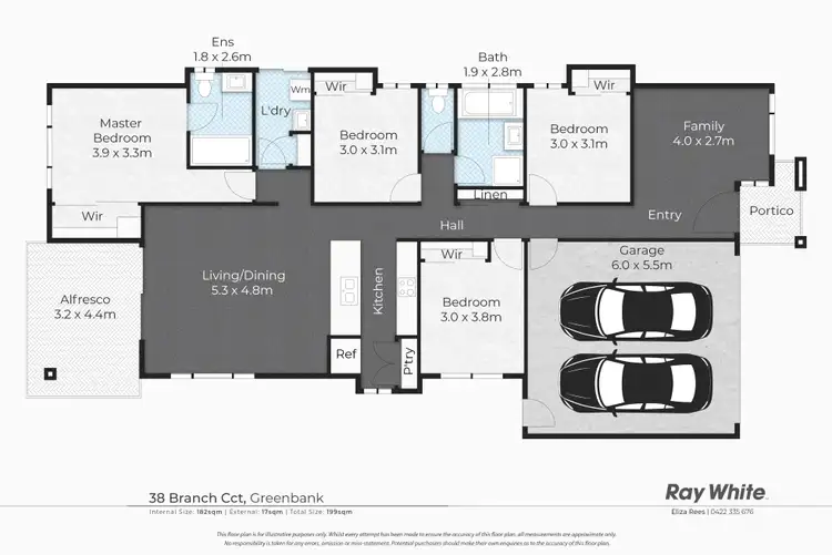 Floorplan of Homely house listing, 38 Branch Circuit, Greenbank QLD 4124
