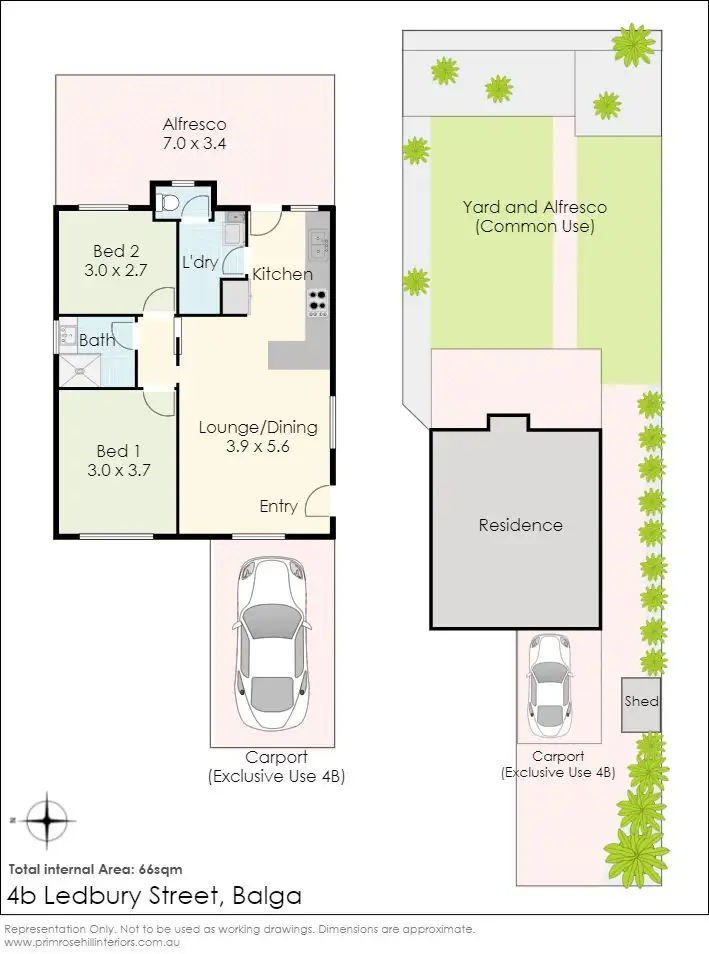 Floorplan of Homely house listing, 4B Ledbury Street, Balga WA 6061