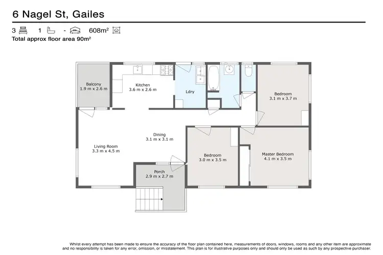 Floorplan of Homely house listing, 6 Nagel Street, Gailes QLD 4300