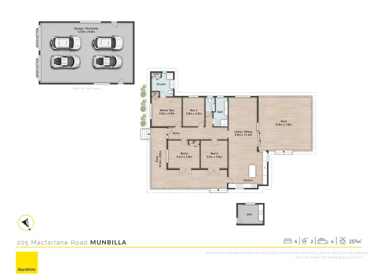 Floorplan of Homely rural property listing, 205 Macfarlane Road, Munbilla QLD 4309