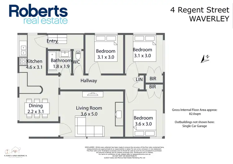 Floorplan of Homely house listing, 4 Regent Street, Waverley TAS 7250
