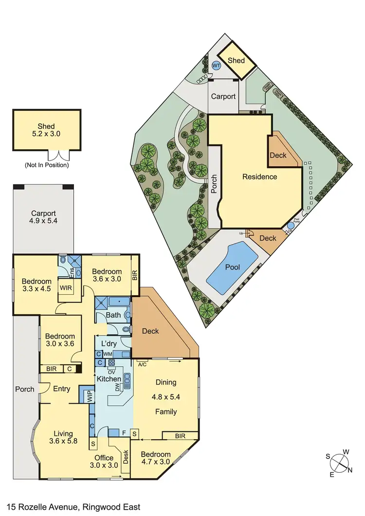 Floorplan of Homely house listing, 15 Rozelle Avenue, Ringwood East VIC 3135