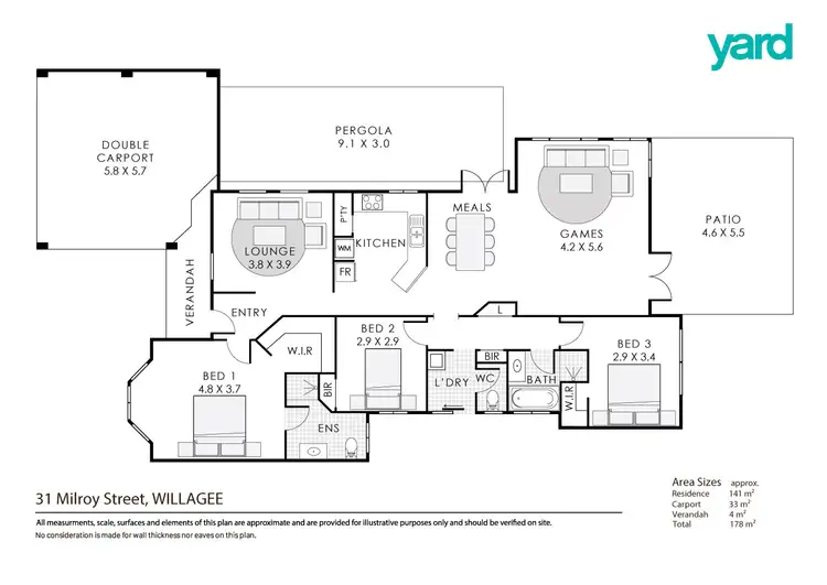 Floorplan of Homely house listing, 31 Milroy Street, Willagee WA 6156