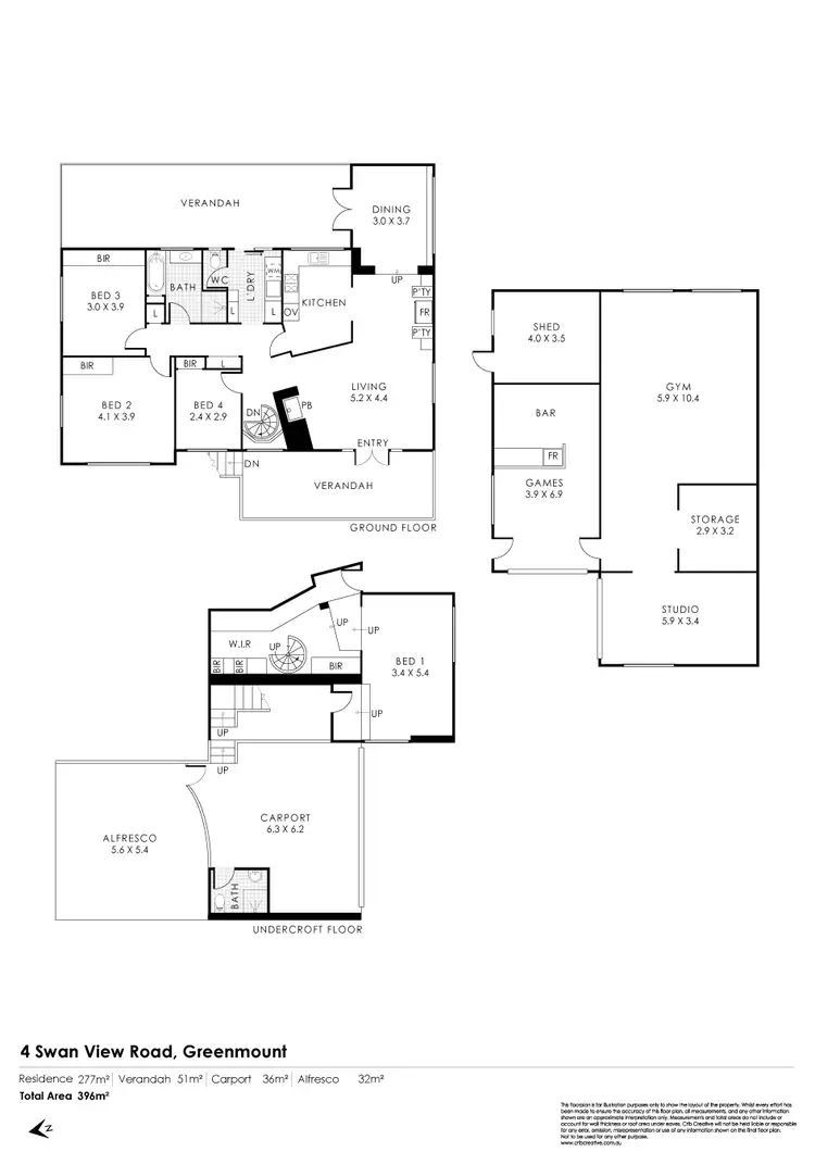 Floorplan of Homely house listing, 4 Swan View Road, Greenmount WA 6056