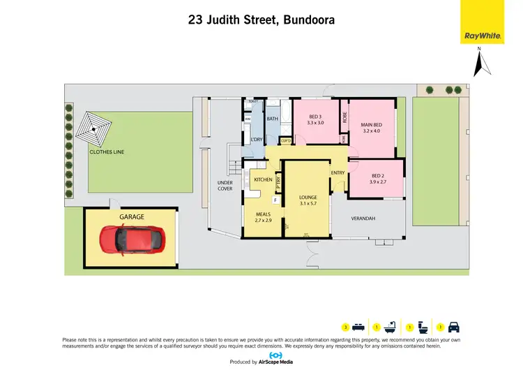 Floorplan of Homely house listing, 23 Judith Street, Bundoora VIC 3083