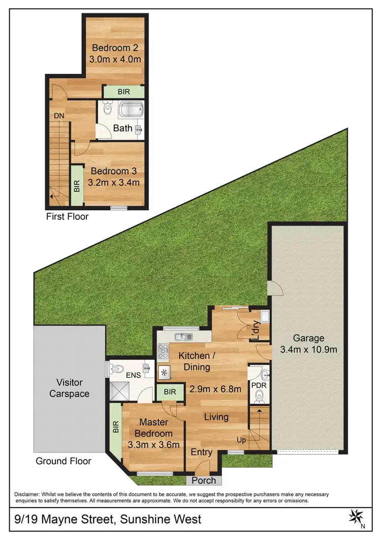 Floorplan of Homely townhouse listing, 9/19 Mayne Street, Sunshine West VIC 3020