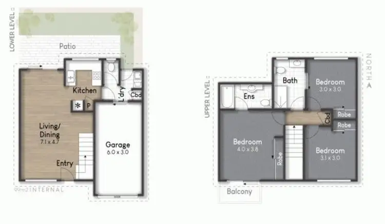 Floorplan of Homely townhouse listing, 201/215 Cottesloe Drive, Mermaid Waters QLD 4218
