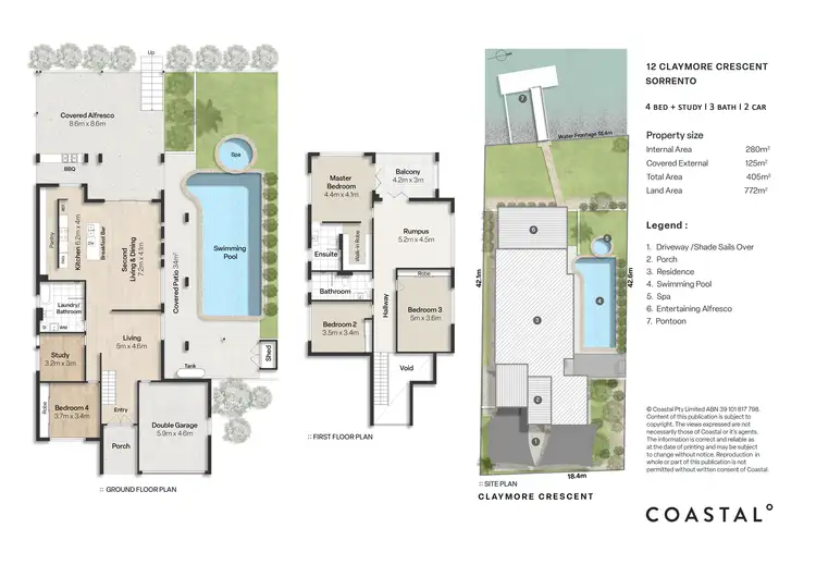 Floorplan of Homely house listing, 12 Claymore Crescent, Sorrento QLD 4217