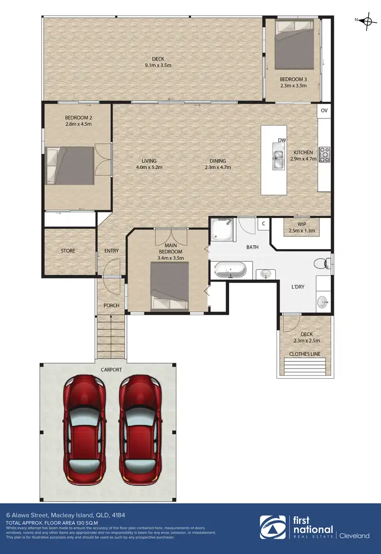 Floorplan of Homely house listing, 6 Alawa Street, Macleay Island QLD 4184
