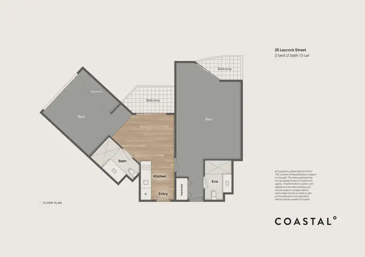 Floorplan of Homely apartment listing, 1409 & 1410/25 Laycock Street, Surfers Paradise QLD 4217
