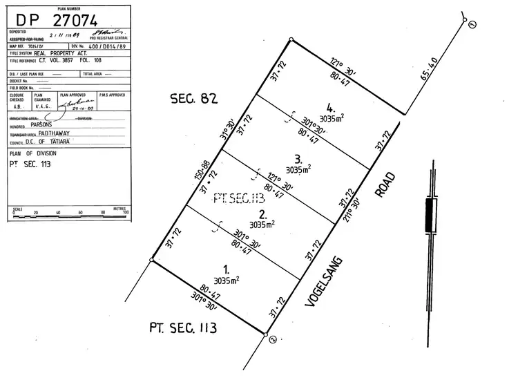 Floorplan of Homely land listing, Lot 3 Vogelsang Road, Padthaway SA 5271