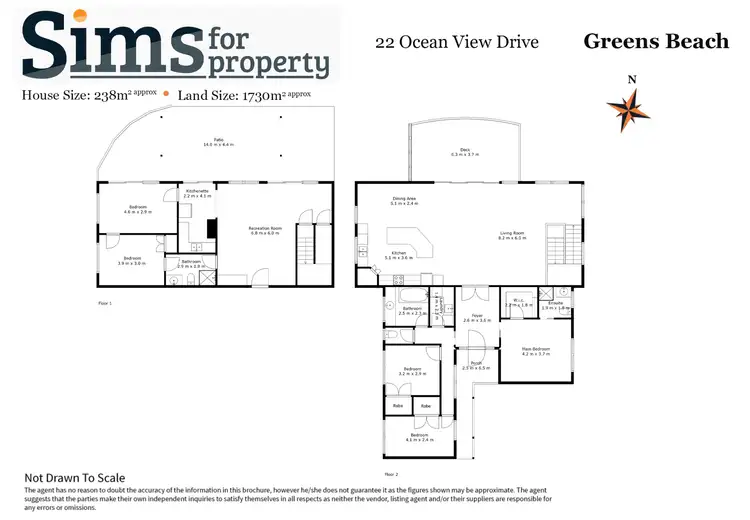 Floorplan of Homely house listing, 22 Ocean View Drive, Greens Beach TAS 7270