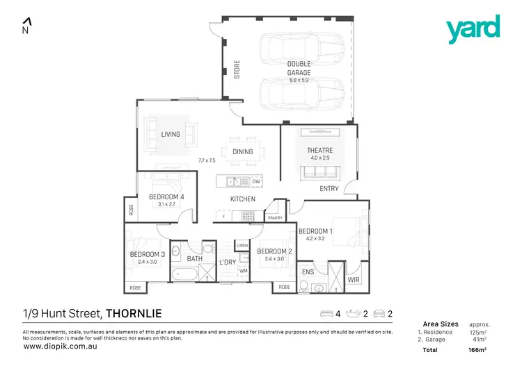 Floorplan of Homely house listing, 1/9 Hunt Street, Thornlie WA 6108