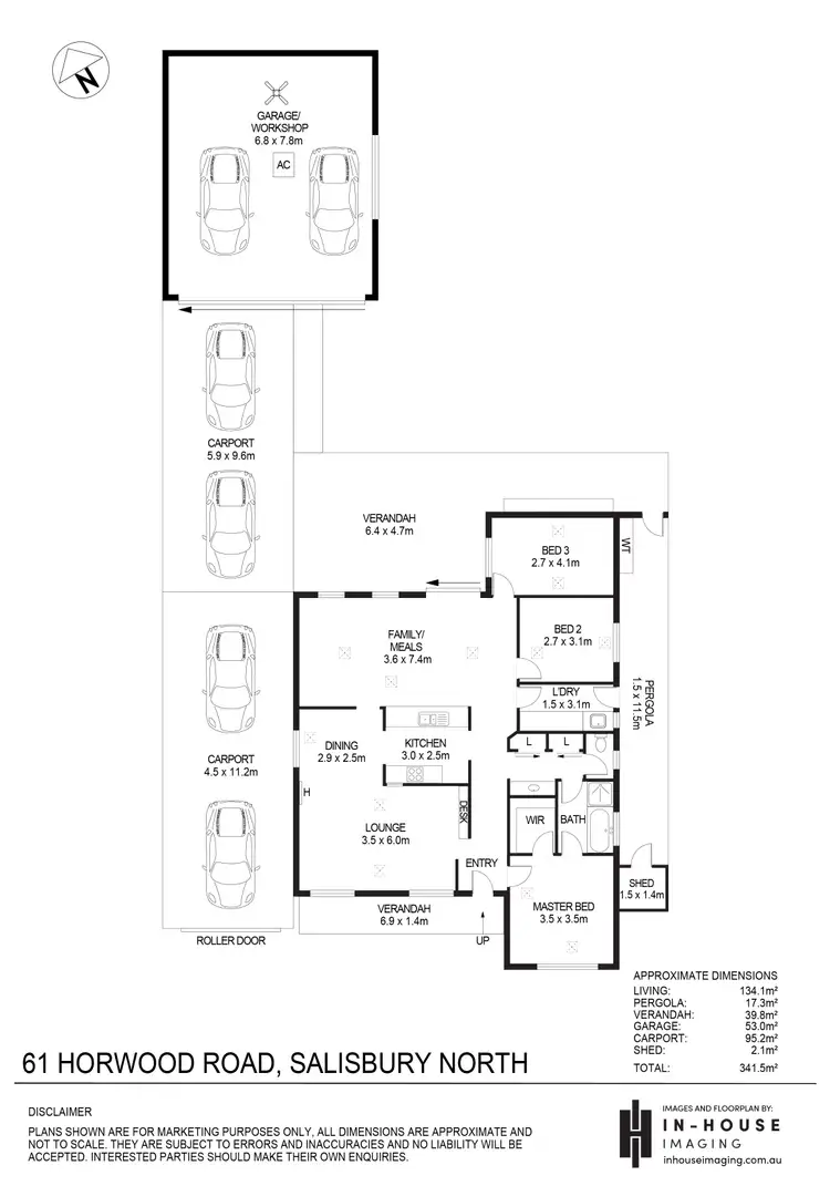 Floorplan of Homely house listing, 61 Horwood Road, Salisbury North SA 5108