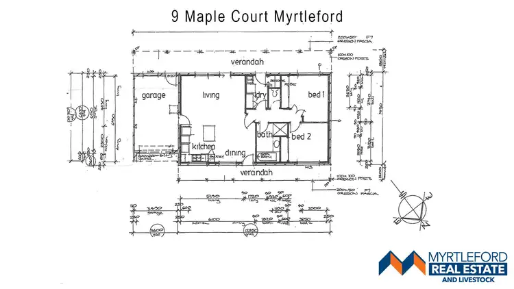 Floorplan of Homely unit listing, 9 Maple Court, Myrtleford VIC 3737
