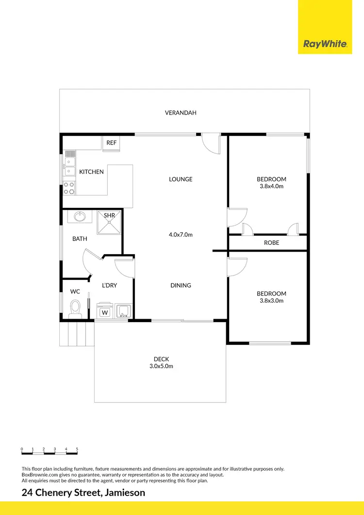Floorplan of Homely house listing, 24 Chenery Street, Jamieson VIC 3723