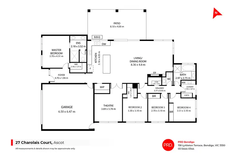 Floorplan of Homely house listing, 27 Charolais Court, Ascot VIC 3551