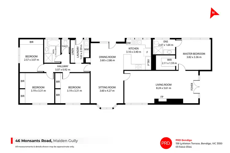 Floorplan of Homely house listing, 46 Monsants Road, Maiden Gully VIC 3551