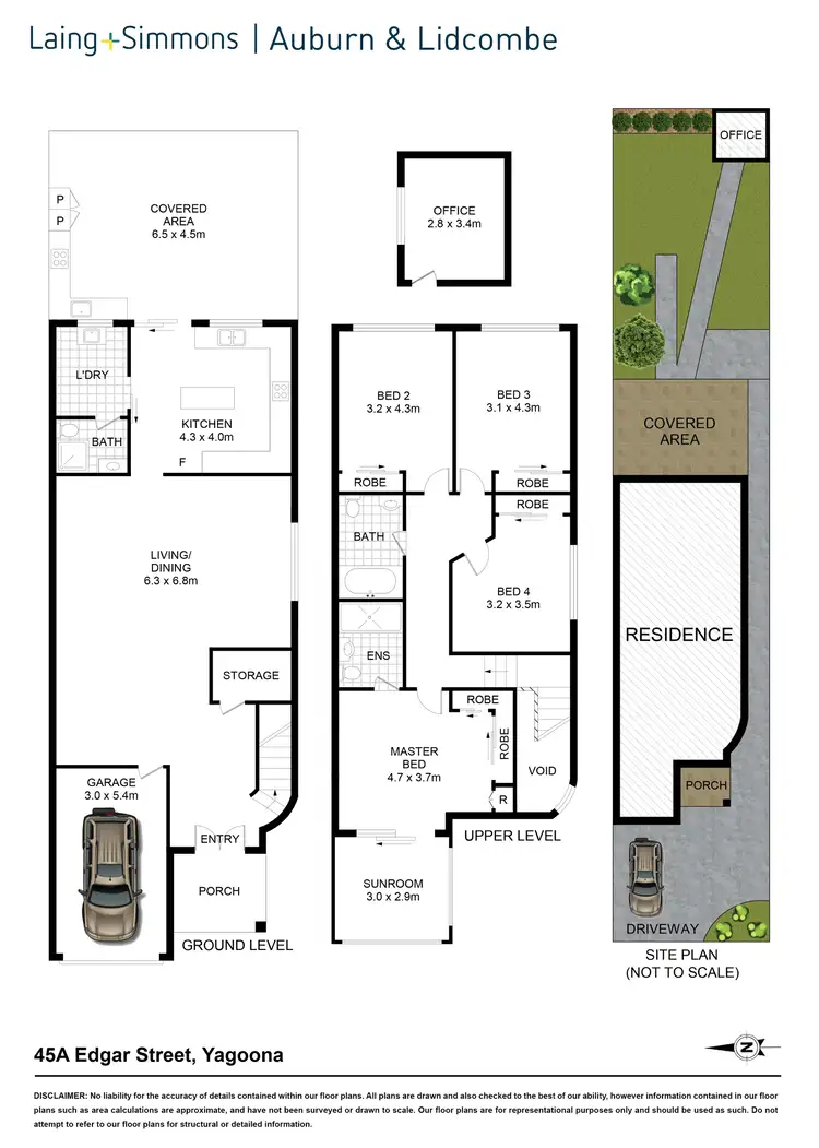 Floorplan of Homely house listing, 45A Edgar St, Yagoona NSW 2199