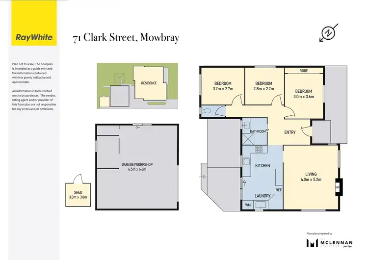 Floorplan of Homely house listing, 71 Clark Street, Mowbray TAS 7248