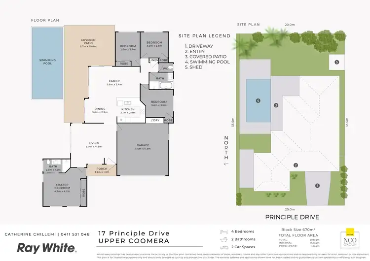 Floorplan of Homely house listing, 17 Principal Drive, Upper Coomera QLD 4209