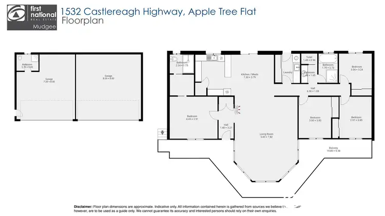 Floorplan of Homely rural property listing, 1532 Castlereagh Highway, Mudgee NSW 2850