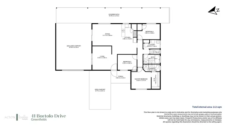 Floorplan of Homely house listing, 41 Bortolo Drive, Greenfields WA 6210