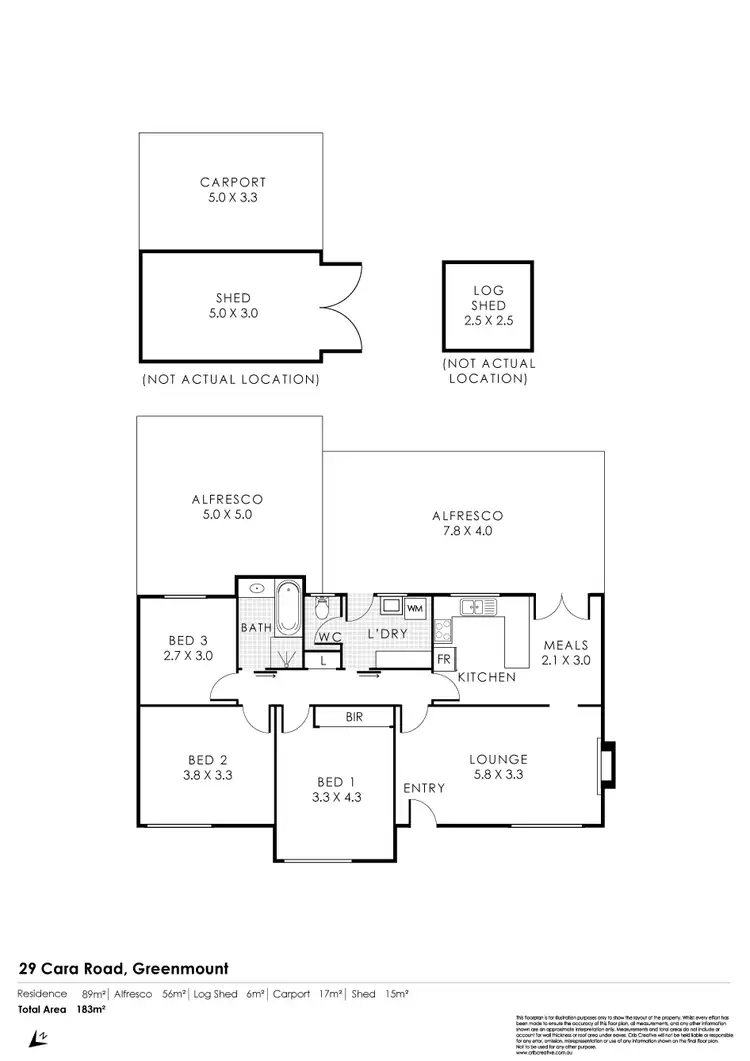 Floorplan of Homely house listing, 29 Cara Road, Greenmount WA 6056