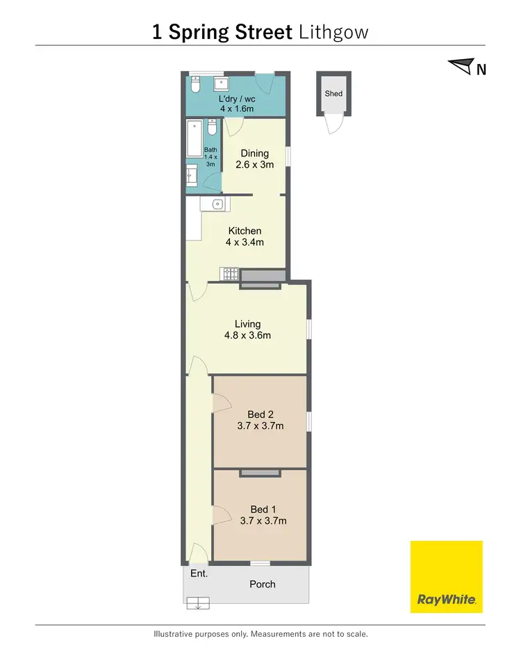 Floorplan of Homely other listing, 1 Spring Street, Lithgow NSW 2790