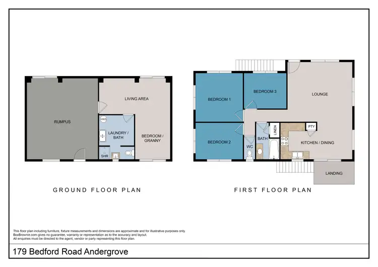 Floorplan of Homely house listing, 179 Bedford Road, Andergrove QLD 4740
