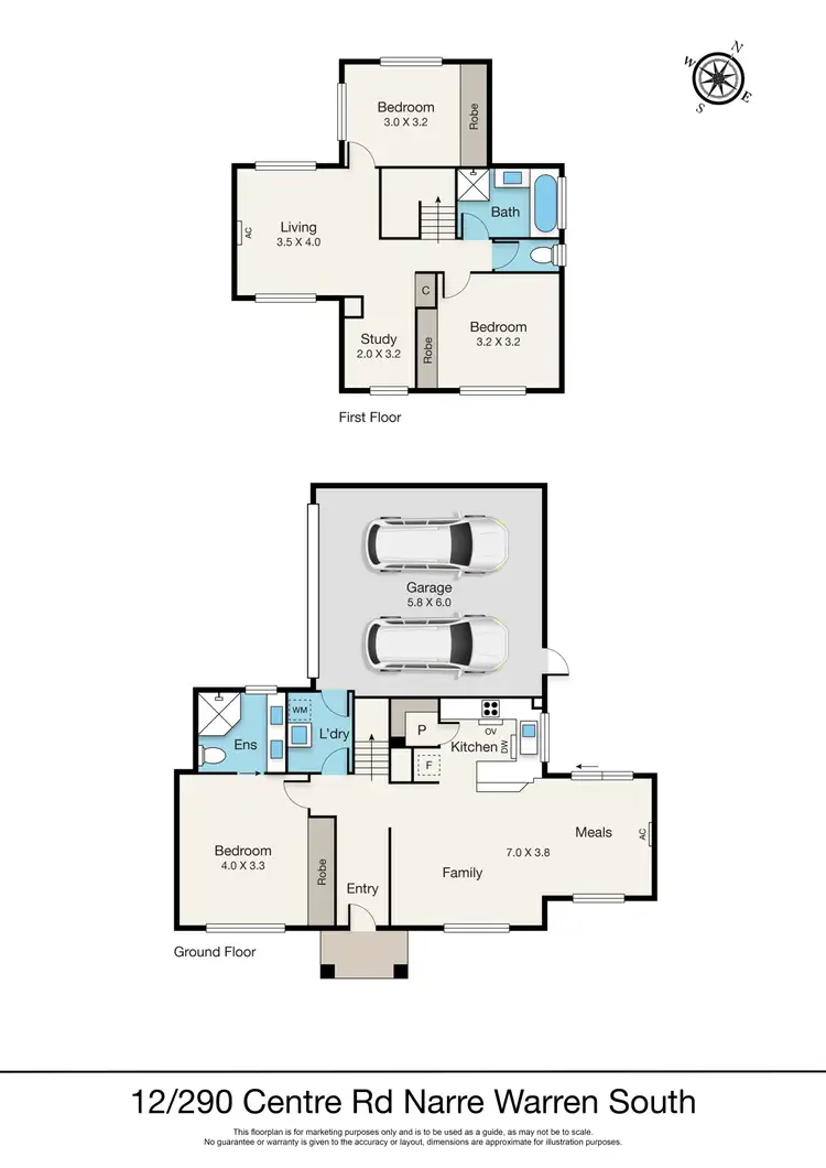 Floorplan of Homely house listing, 12/290 Centre Road, Narre Warren South VIC 3805