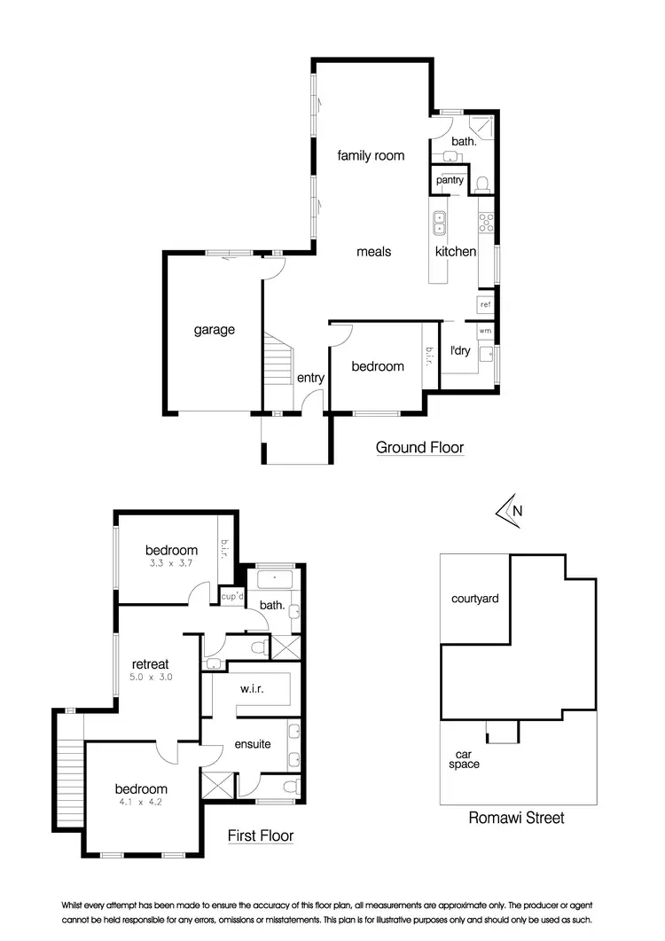 Floorplan of Homely townhouse listing, 1/2A Romawi Street, Altona VIC 3018