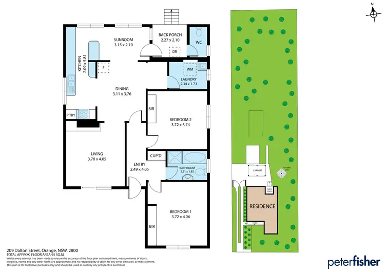 Floorplan of Homely house listing, 209 Dalton Street, Orange NSW 2800