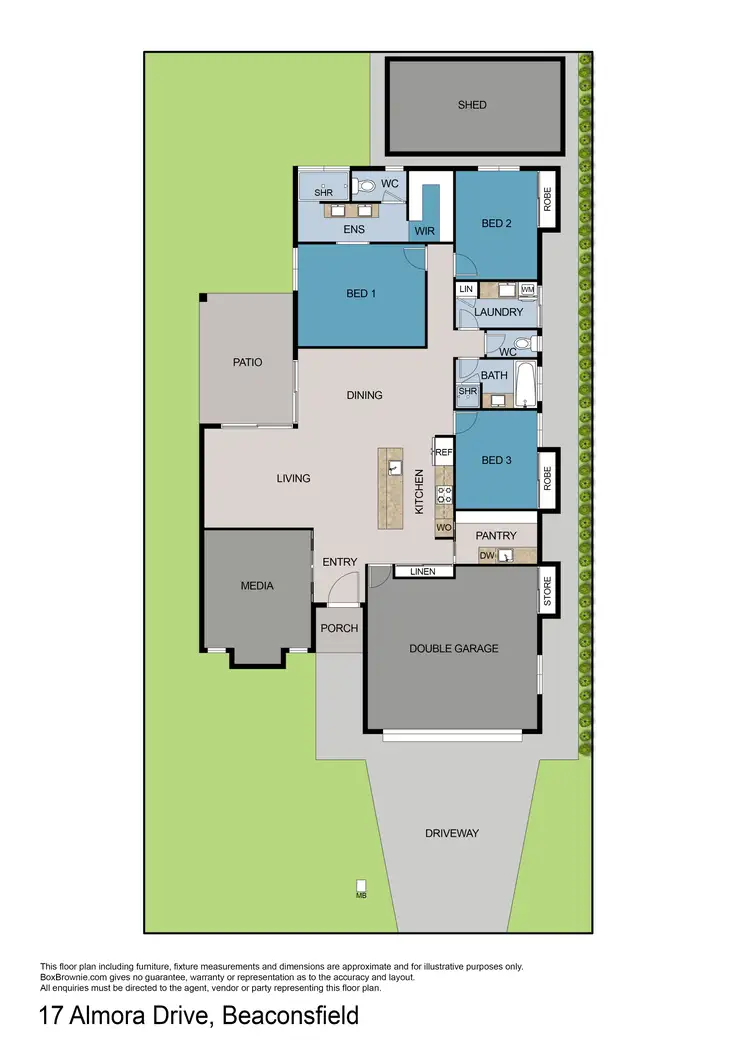Floorplan of Homely house listing, 17 Almora Drive, Beaconsfield QLD 4740