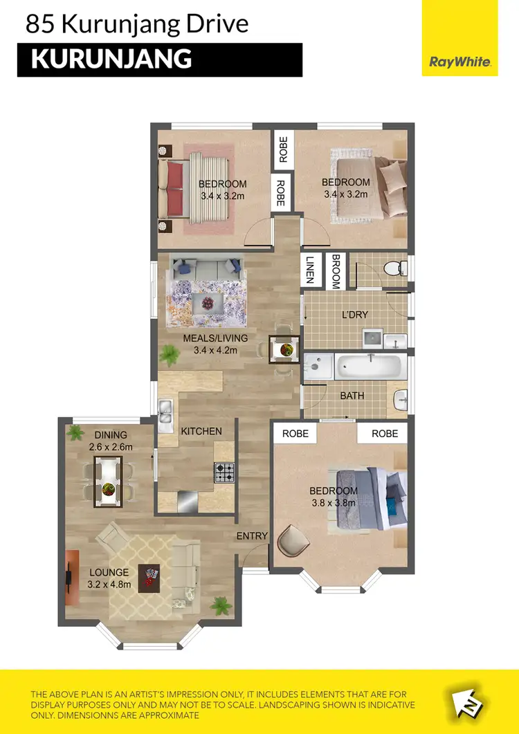 Floorplan of Homely house listing, 85 Kurunjang Drive, Kurunjang VIC 3337