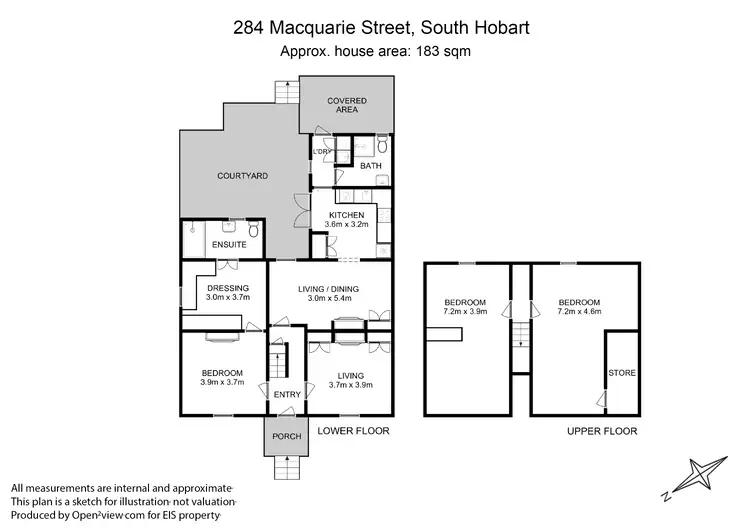 Floorplan of Homely house listing, 284 Macquarie Street, South Hobart TAS 7004