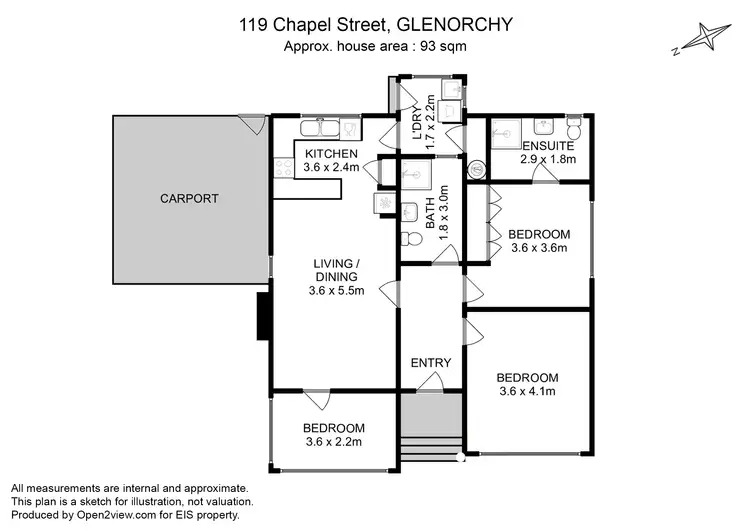 Floorplan of Homely house listing, 119 Chapel Street, Glenorchy TAS 7010