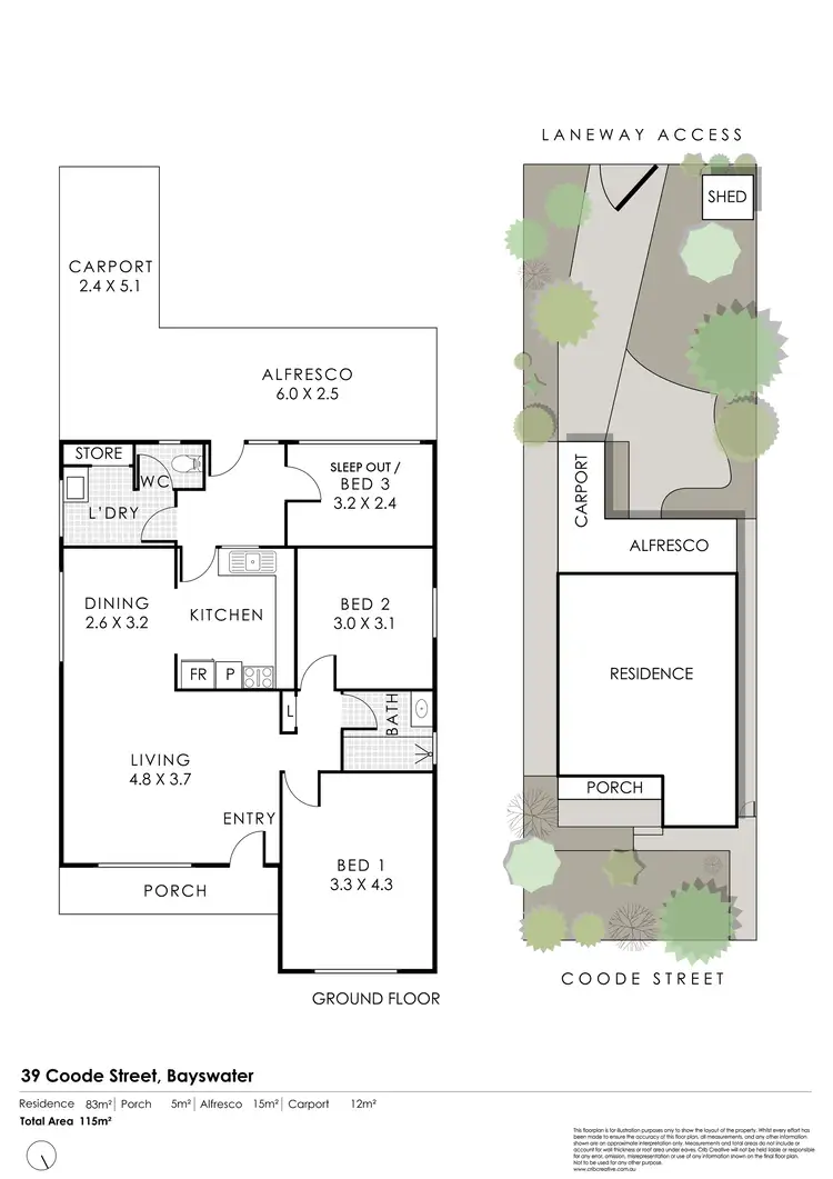 Floorplan of Homely house listing, 39 Coode Street, Bayswater WA 6053