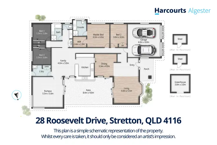Floorplan of Homely house listing, 28 Roosevelt Drive, Stretton QLD 4116