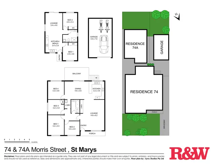 Floorplan of Homely house listing, 74 & 74A Morris Street, St Marys NSW 2760
