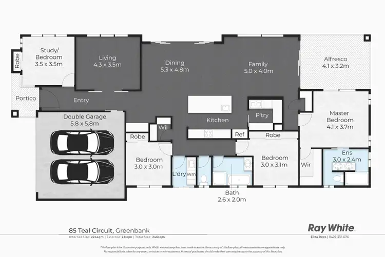 Floorplan of Homely house listing, 85 Teal Circuit, Greenbank QLD 4124