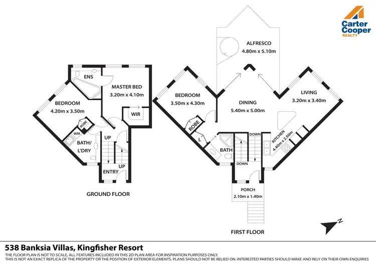 Floorplan of Homely villa listing, 538/18 Banksia Villas Road, Fraser Island QLD 4581
