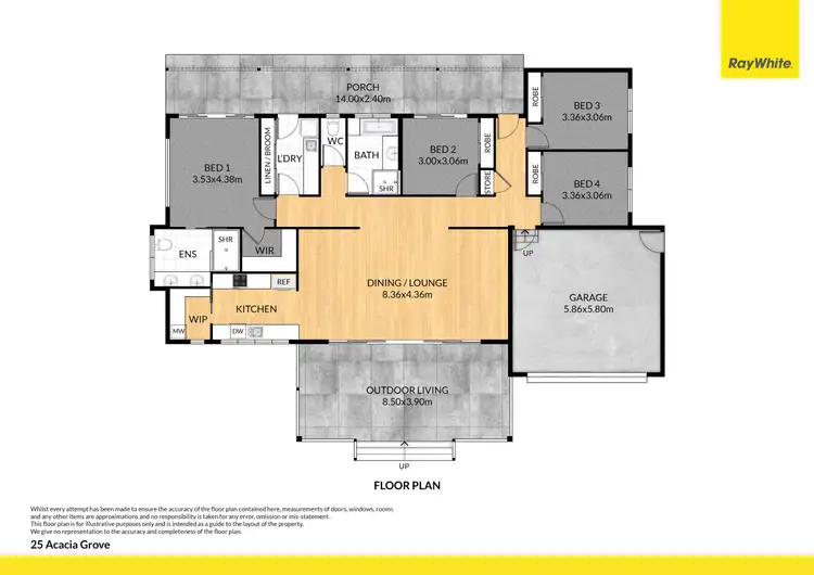 Floorplan of Homely house listing, 25 Acacia Grove, Woodwark QLD 4802