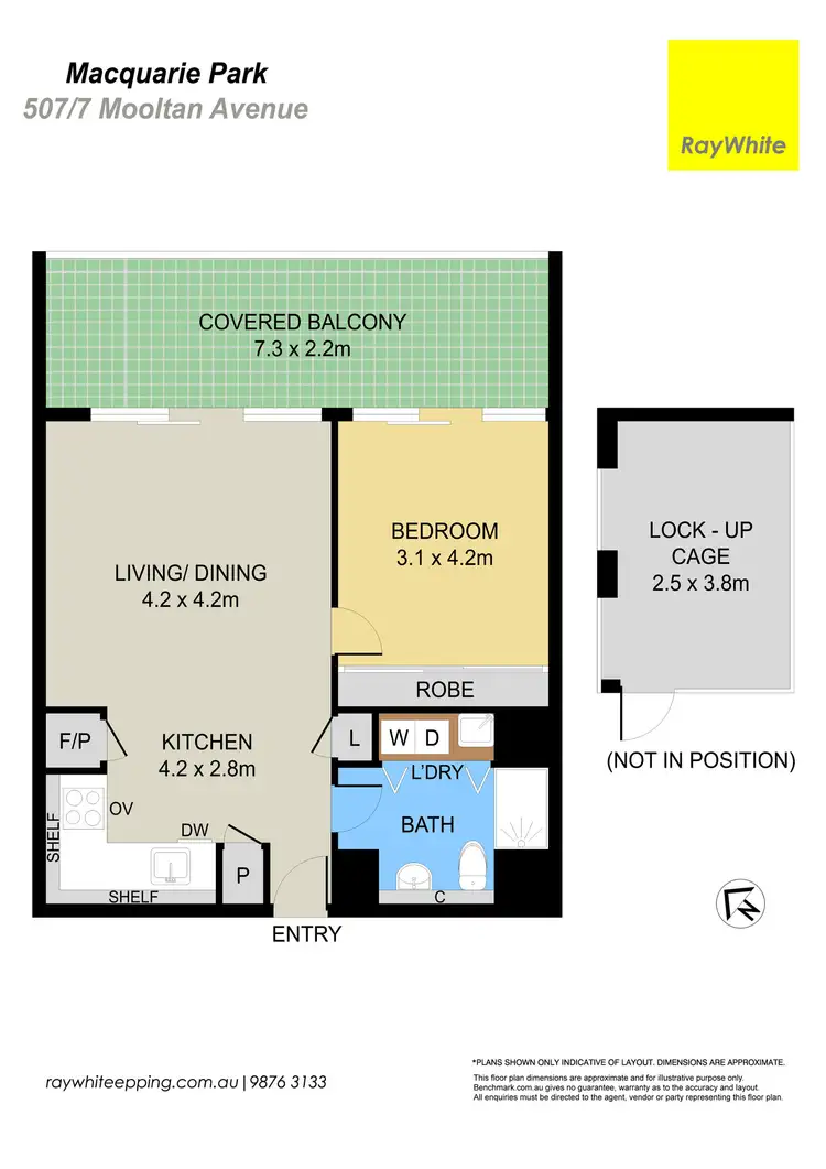 Floorplan of Homely apartment listing, 507/7 Mooltan Avenue, Macquarie Park NSW 2113