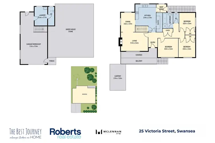 Floorplan of Homely house listing, 25 Victoria Street, Swansea TAS 7190