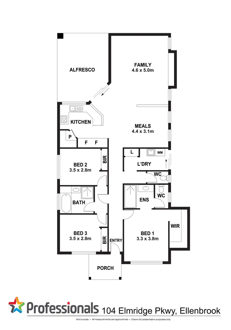 Floorplan of Homely house listing, 104 Elmridge Parkway, Ellenbrook WA 6069