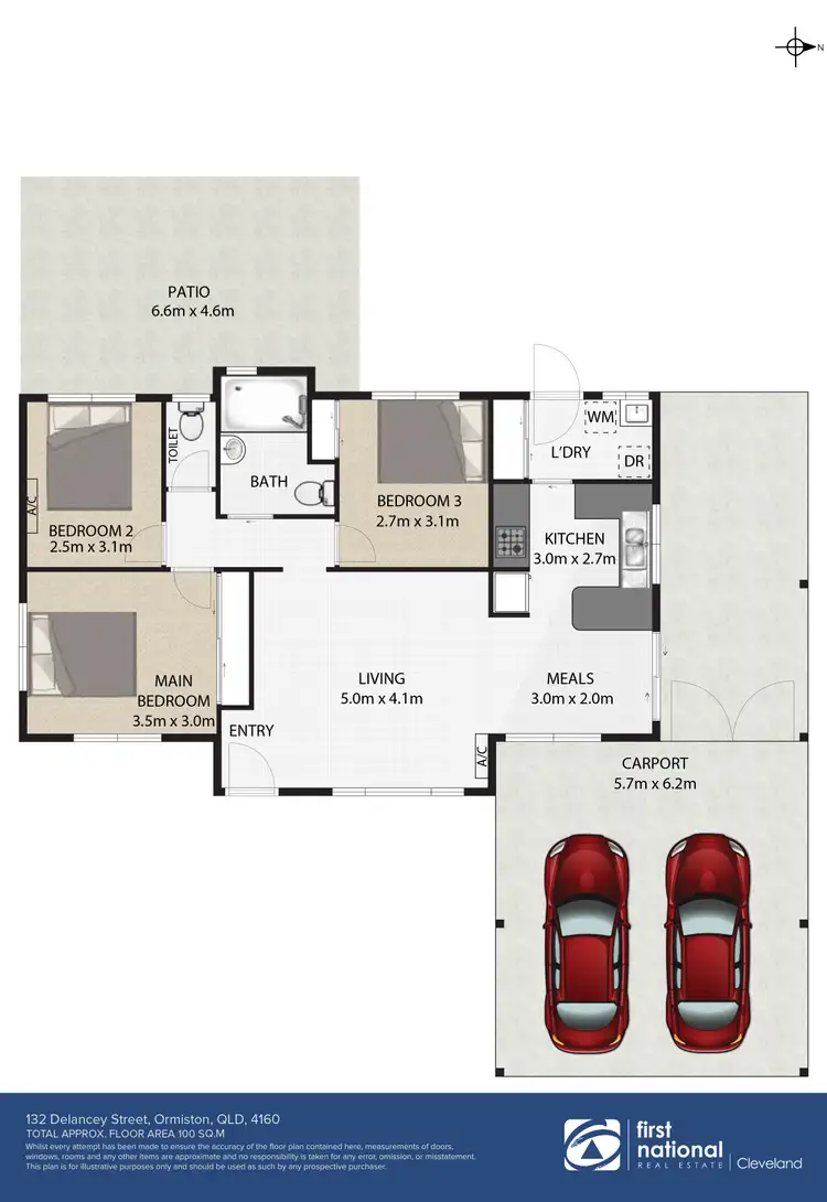Floorplan of Homely house listing, 132 Delancey Street, Ormiston QLD 4160